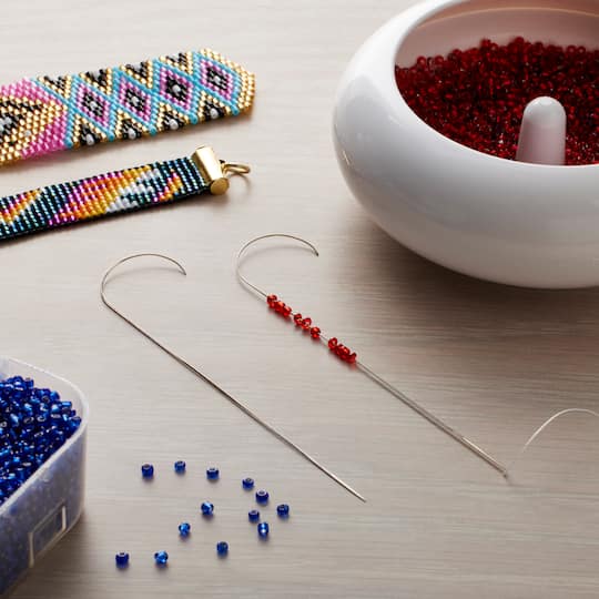 Beadalonยฎ Big Eye Curved Beading Needles, Michaels